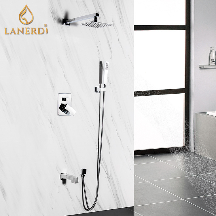 Lanerdi Faucet Shower Set With Brass Body Jet And Tub Faucet