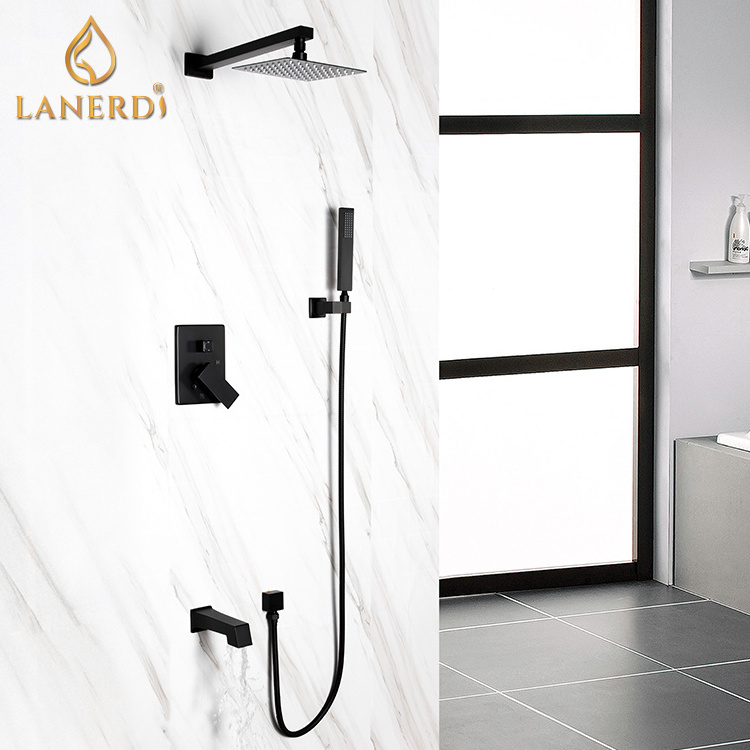 Lanerdi Faucet Shower Set With Brass Body Jet And Tub Faucet