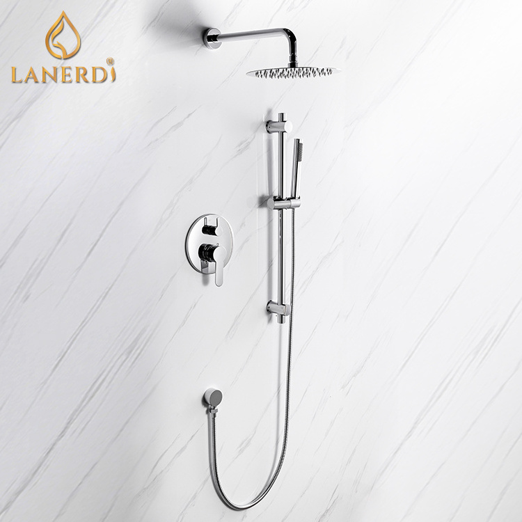 Lanerdi Faucet Shower Set With Brass Body Jet And Tub Faucet