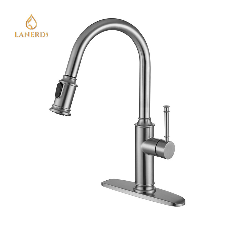 Lanerdi Top 10 Xiamen Style SUS304 Bamboo Zinc Alloy  Kitchen Faucet Manufacturers With Deck Plate