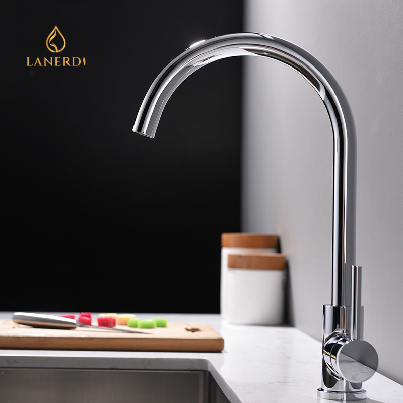 Lanerdi Brass chrome single lever griferia cocina torneira kitchens mixer taps robinet