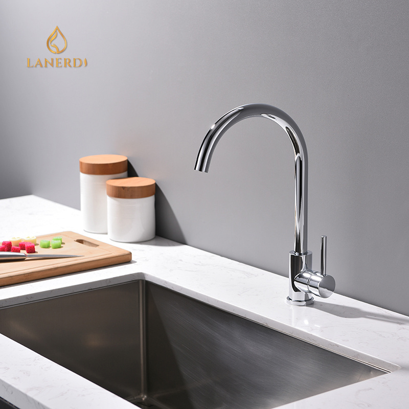 Lanerdi Brass chrome single lever griferia cocina torneira kitchens mixer taps robinet