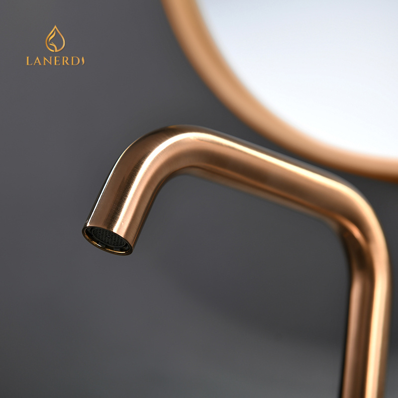 hot sale bathroom basin brass rose gold tap faucet