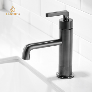 Roman Classic Luxury UPC cUPC Vanity Gun Black Brass Bathroom Vessel Sink Basin Faucets Manufacturer