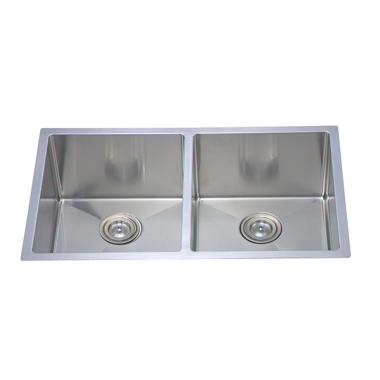 Kitchen Sink with Drain Board Drainer Under Mount Undermount Single Bowl 1.5 Mm Mini Bowl Deep 304 Sus Ss Stainless Steel Square