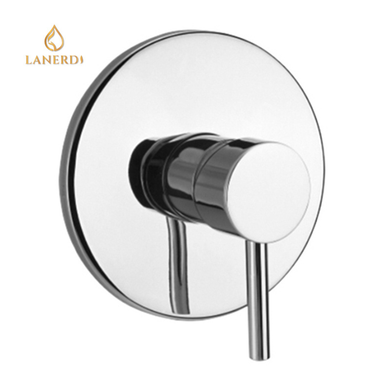 American Cheap Bathroom CE Hot And Cold Round In Wall Concealed Shut Off Shower Mixing Faucet Valve Parts