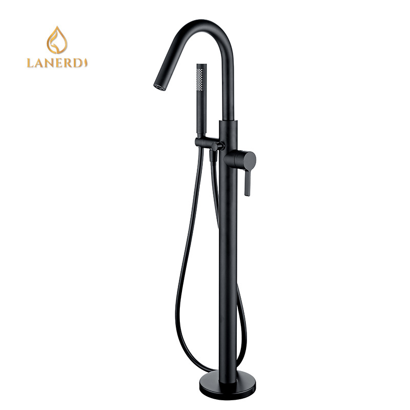 Blacken cUPC Free Standing oil rubbed bronze Bathtub Shower Tap Faucets With Shower Hand shower faucet