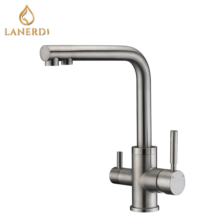 Ro Water Filter Brass Chrome  With Filter 3 In 1 Kitchen Faucet Manufacturers In China