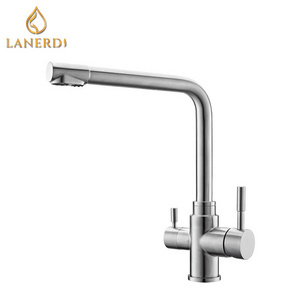 Ro Water Filter Brass Chrome  With Filter 3 In 1 Kitchen Faucet Manufacturers In China