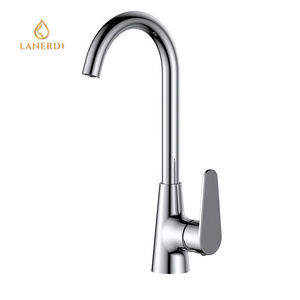 robinet cocina torneira de cozinha monocomando bronze 1 Hole Gooseneck deck mount chrome brass kitchen faucet