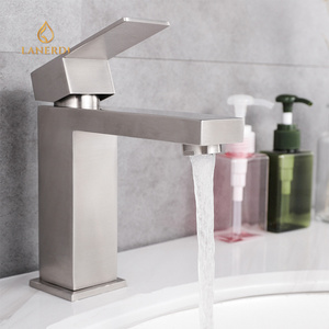 wholesale upc single lever lavatory bathroom single handle stainless steel water wash basin tap mixer faucet