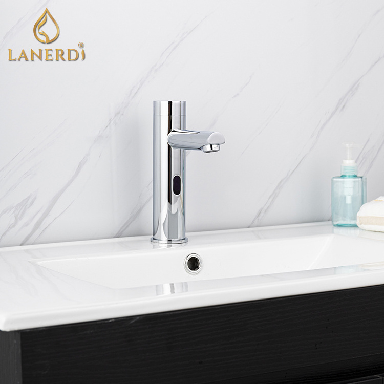 Lanerdi Smart Infrared Motion Sensor Single Hole Basin Faucet for Commercial Place