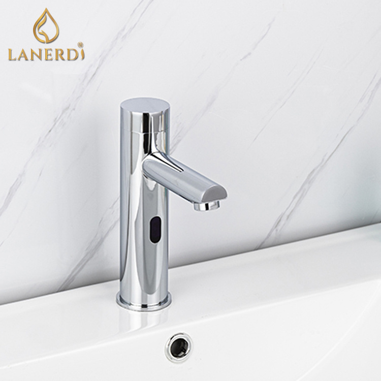 Lanerdi Smart Infrared Motion Sensor Single Hole Basin Faucet for Commercial Place