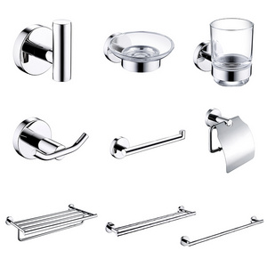 Modern Stainless steel bathroom bath hardware toilet set bathroom fittings