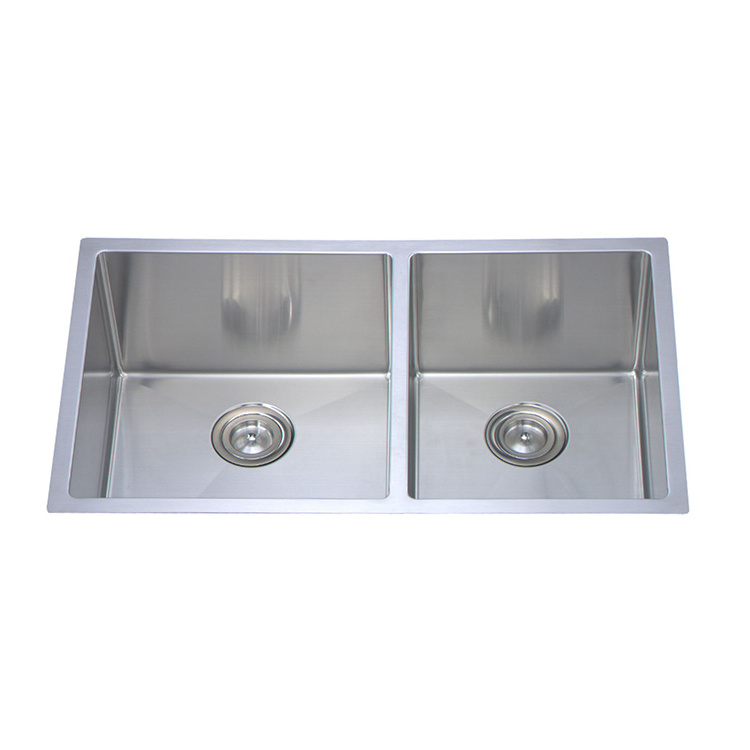 Kitchen Sink with Drain Board Drainer Under Mount Undermount Single Bowl 1.5 Mm Mini Bowl Deep 304 Sus Ss Stainless Steel Square