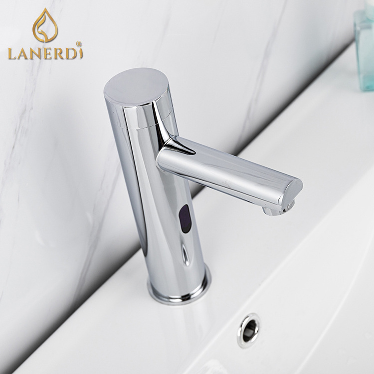 Lanerdi Smart Infrared Motion Sensor Single Hole Basin Faucet for Commercial Place