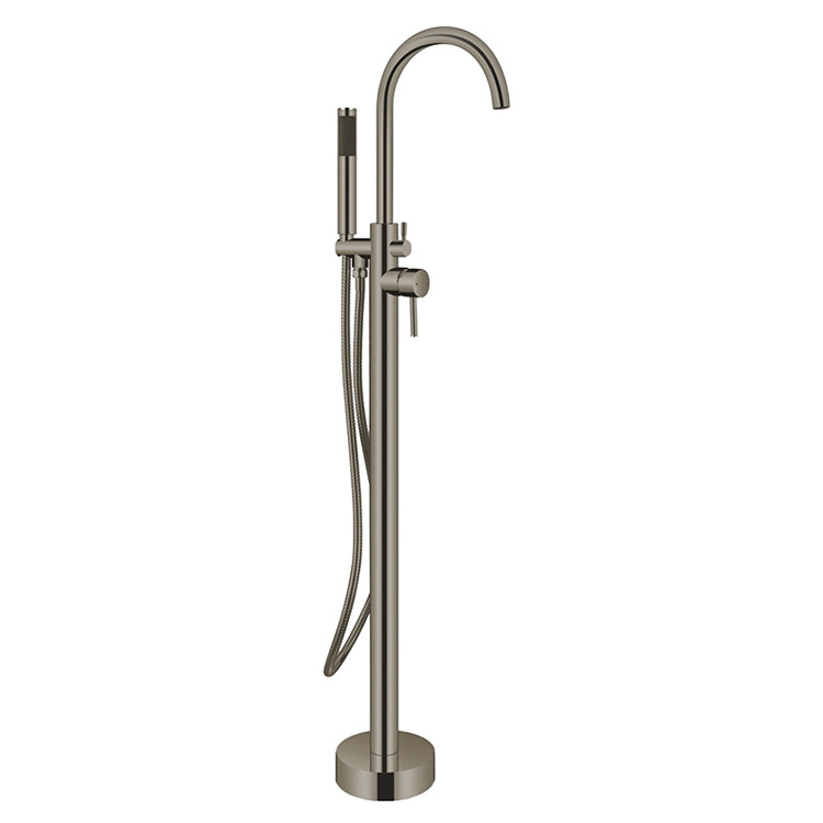 Golden Factory Direct Floorstanding Freestanding Floor Mounted Bath Tub Faucet Tap