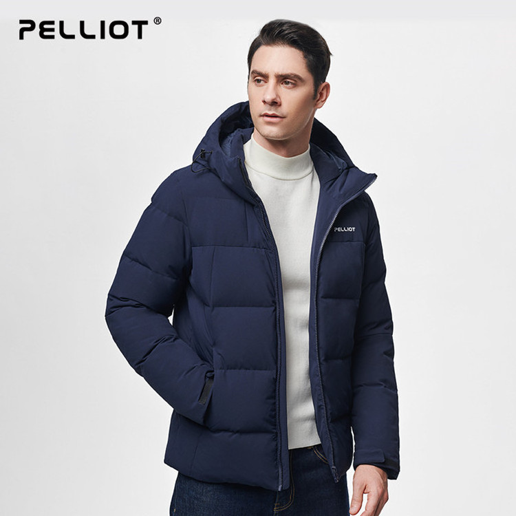 Pelliot men outdoor duck feather Quilted Puffer Down Filled Sportswear bubble winter puffer windproof down coat jacket