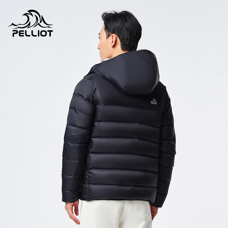 Pelliot Goose Down Jacket New Arrival Fashion High Quality Eco-friendly Winter Coats Short Adults for Men Puffer Parka White