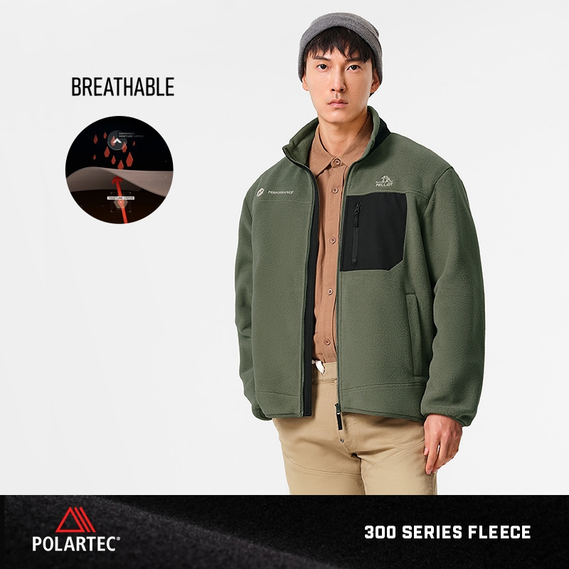 Pelliot Windproof Warm Plartec Fleece Jacket Jacket Coat New Outdoor Hiking Mountain Stand Collar Fleece Winter Jacket Standard