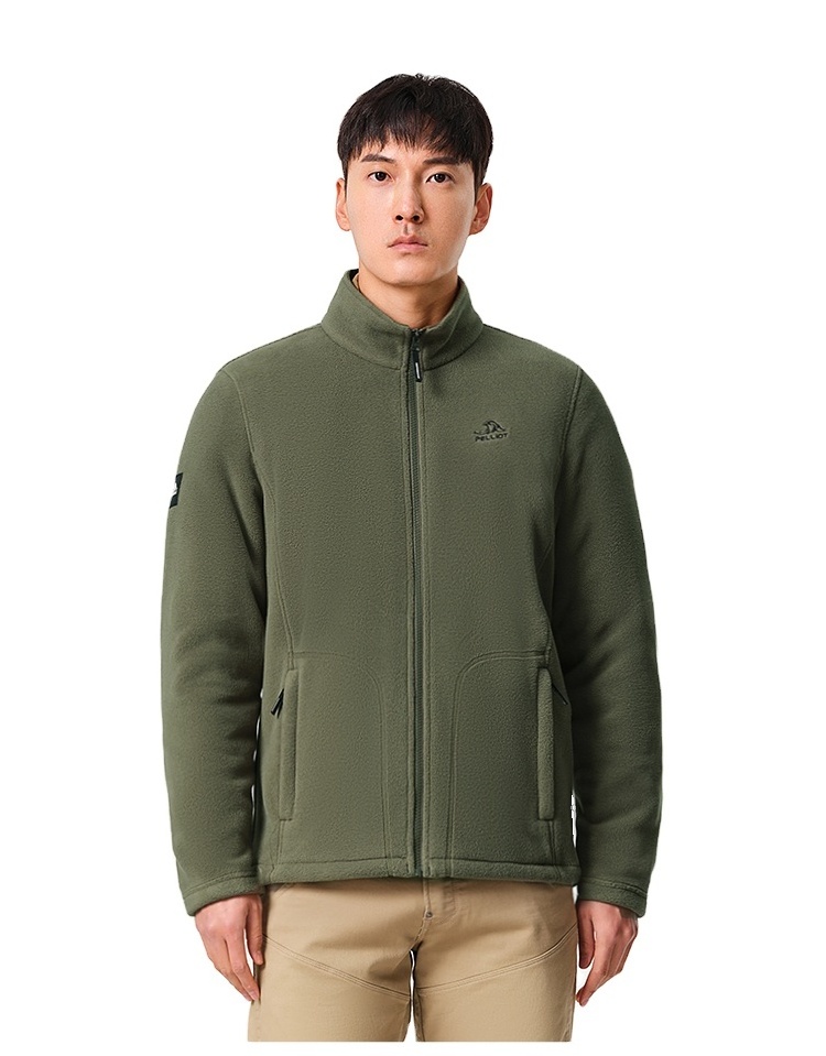 2023 Pelliot A/W New Collection Polartec Fleece Jacket Men Outdoor Stand Collar Windbreaker Sportswear Warm