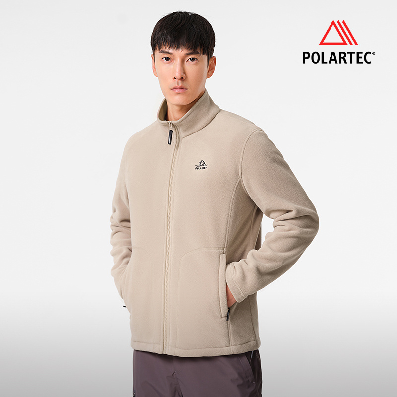 Pelliot A/W New Collection Polartec Fleece Jacket Men Outdoor Stand Collar Windbreaker Sportswear Warm