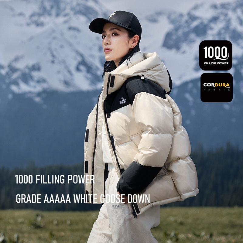 Custom Outdoor 1000 Filling Goose Down Jacket Cordura Winter Coats Unisex 95% White Adults Jacket for Men Winter Winter Clothing