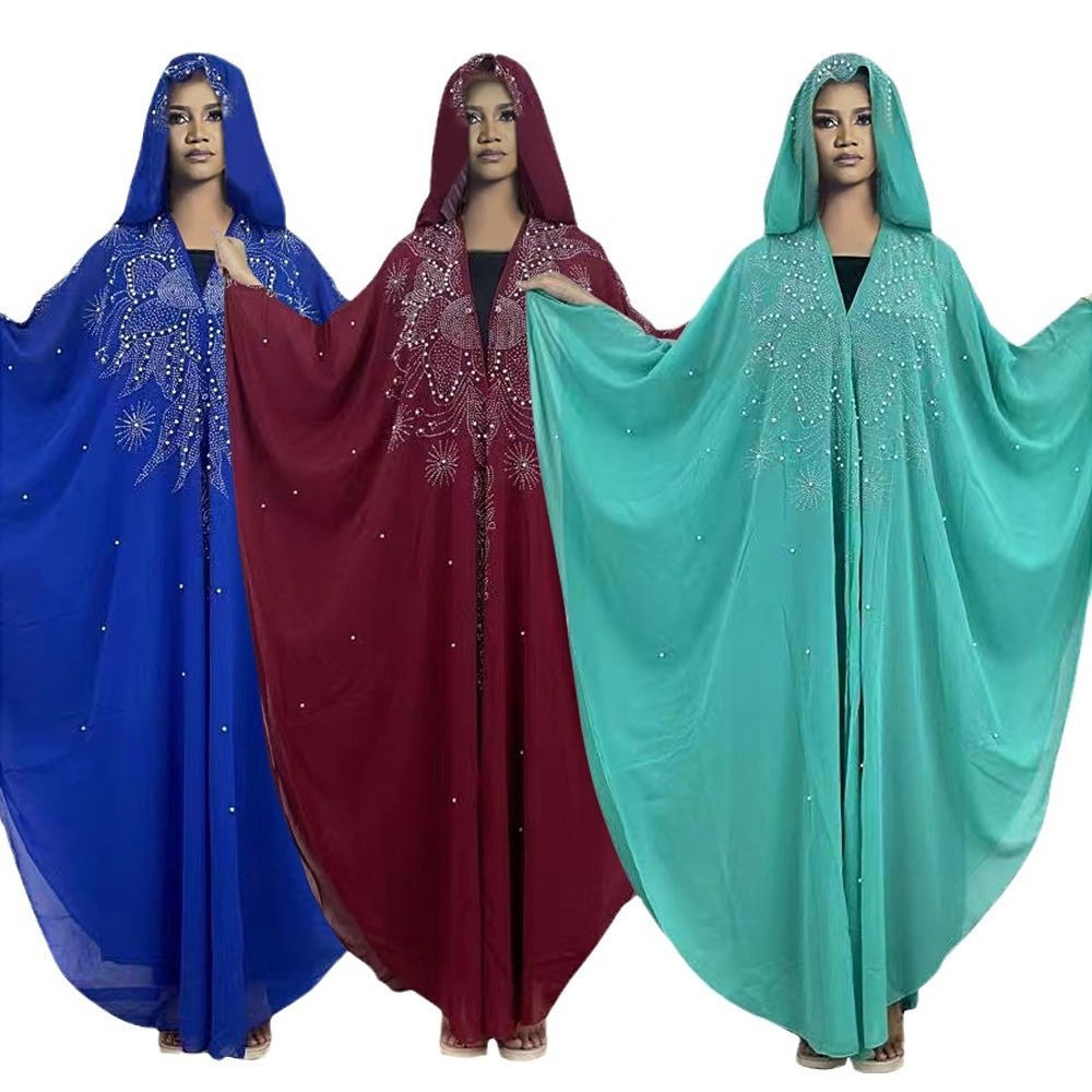 Dubai Robe African Dress Super Plus Size African Dresses for Women Dashiki Diamond Beads Women Muslim Dress  Abaya