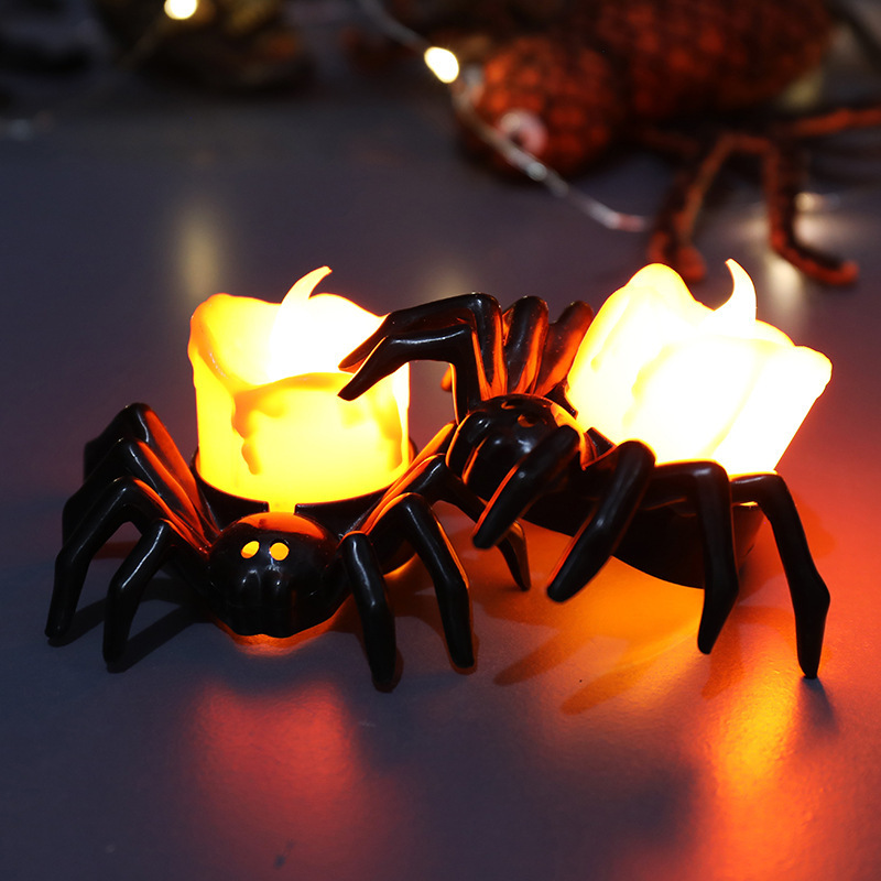 Halloween decoration led candle light pumpkin spider lights