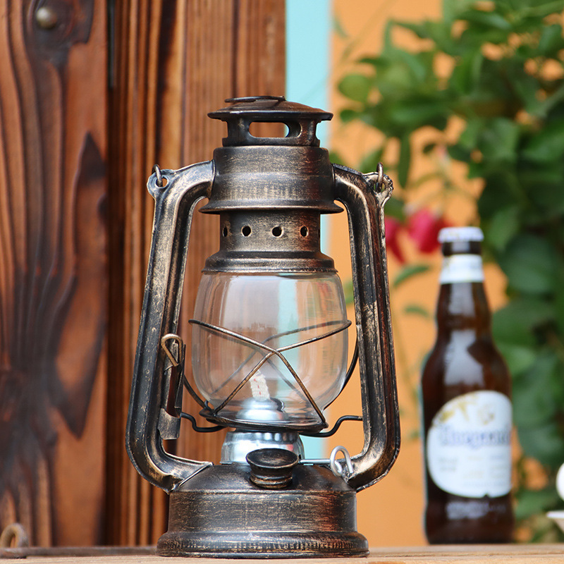 Outdoor burning hurricane lantern adjustable light lamp Complete Kerosene camping oil lamps