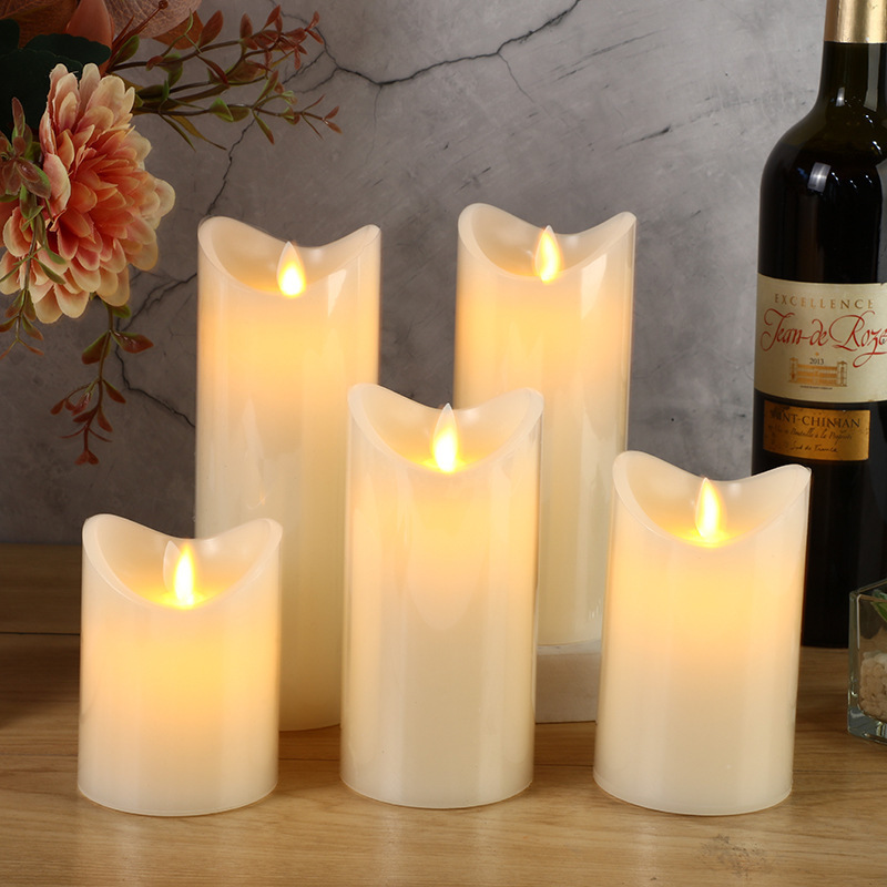 Wedding Home Party Decoration Simulation Candle Light Real Wax Flickering Flame Led Candle