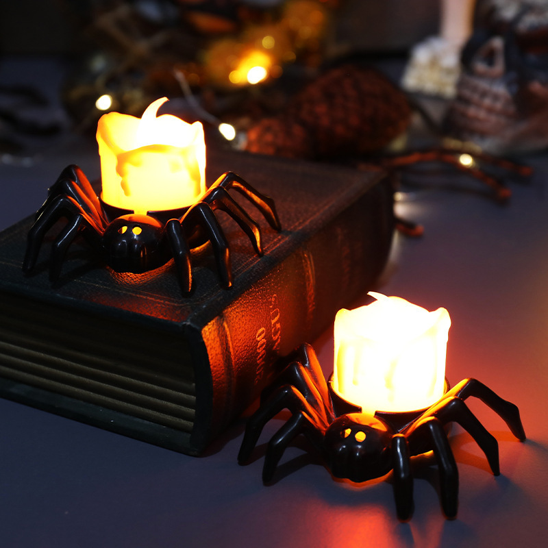 Halloween decoration led candle light pumpkin spider lights