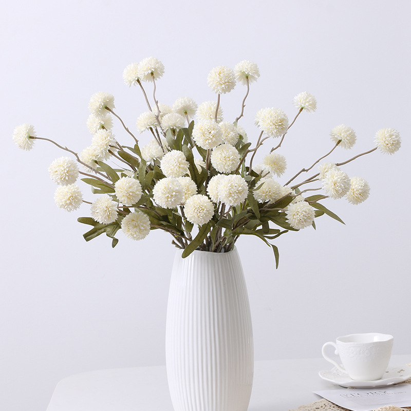 decor simulated 5-Head dandelion daisy preserved flower living room artifical silk flower