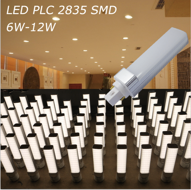 6W/8W/10W/12W LED PLC Lamp With  Clear Cover Frosted Cover 2PIN 4PIN G24/GX24/G23 GX23 LED Bulbs