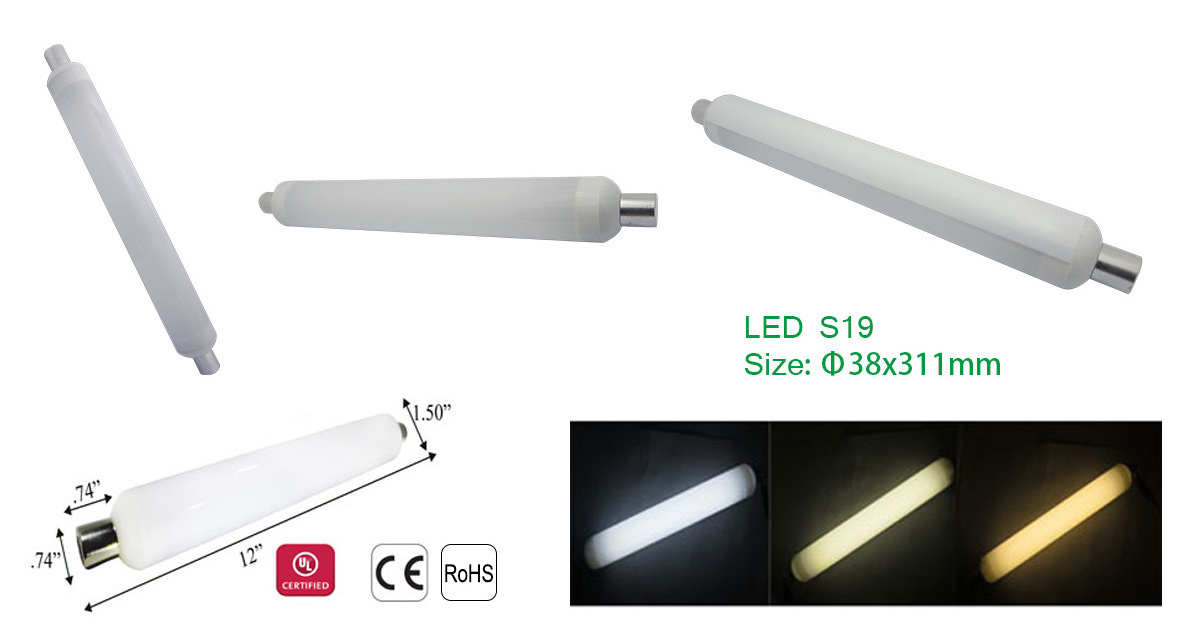 100-277V AC 16w led s14 bulb linear led tube led bulb s14d S14s 1000mm S14 led lamp