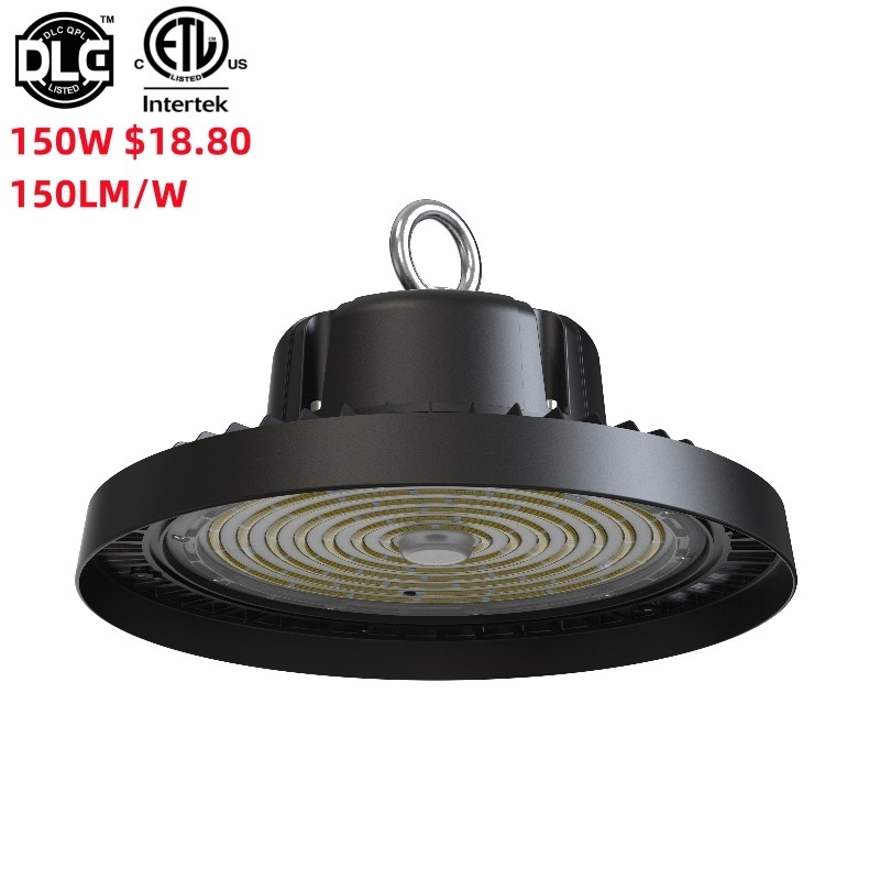 Industrial warehouse lights  5000k daylight 150lm/w ip65 100w 150w 200w 240w ufo led high bay light