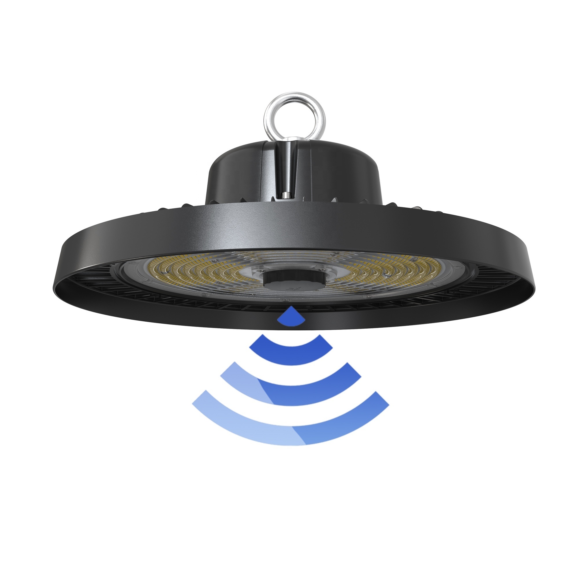 Microwave Sensor Remote Control IP65 UFO LED High Bay Light Fixtures 100W 150W 240W Industrial UFO High Bay Lights