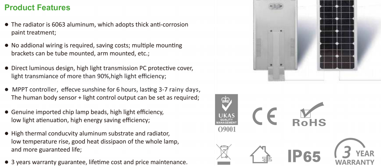 180lm/w saving aluminum smart led solar street light 30w 50w 60w 80w 100w 120w integrated led solar street light street lamp 20w