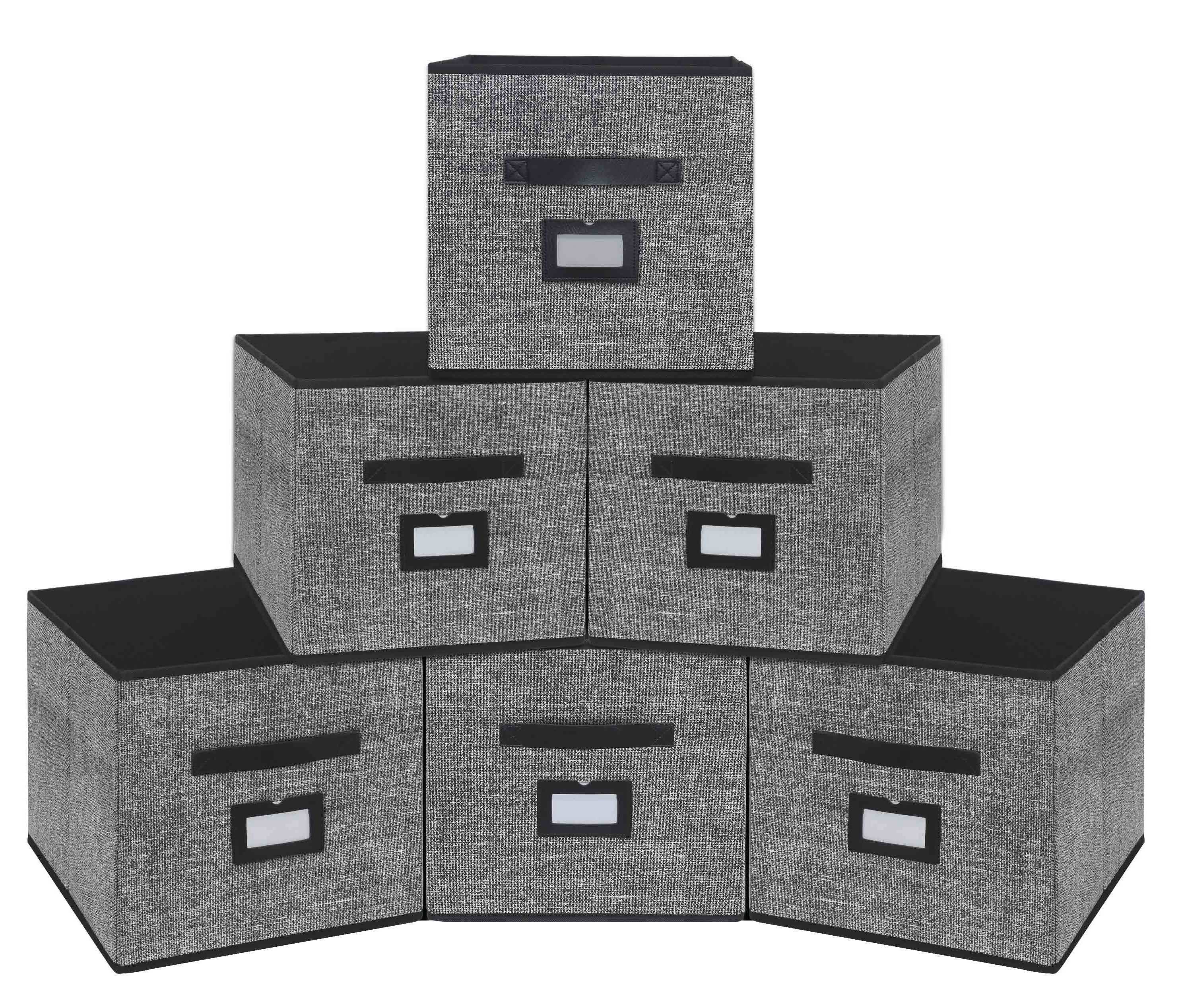 Customized Closet Shelves Storage Basket Bins for Organization Cube Storage Organizer 6 Pack