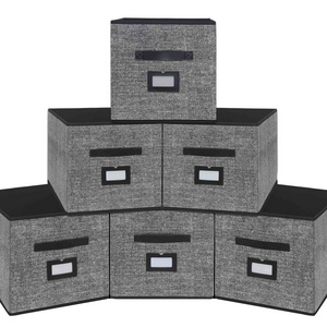 Customized Closet Shelves Storage Basket Bins for Organization Cube Storage Organizer 6 Pack