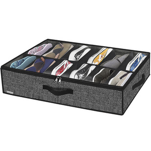 Space Saving Non Woven Fabric Shoes Boxes Under Bed Storage Shoe Organizer For Closet 1 Pack