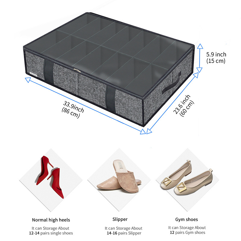 Bedside Storage Essentials Shoe Organizer Under Bed Shoe Storage Organizer for Maximum Convenience