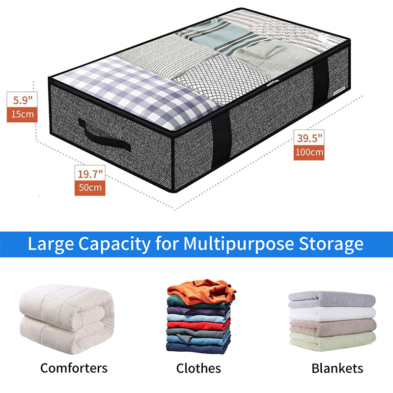 wholesale breathable storage organizer fabric blanket cube clothes storage box 6 pack