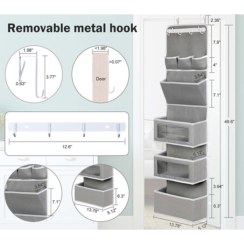 Customizable Over the Door Organizer Wall Closet organizer Hanging organizer 1 pack