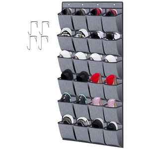 Wholesale over the door hanging storage shoes 24 Pockets shoes Organizer 1 pack