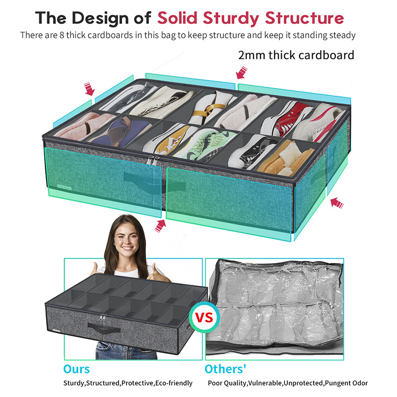 Maximizing Space The Convenience of Shoe Storage and Under Bed Storage for a Tidy Home