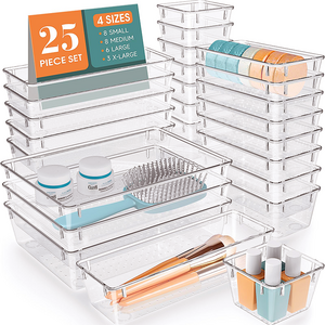 Cheap Wholesale Jewelry Make Up Organizers For Vanity Pantry Drawer Organizer And Storage 25 PCS