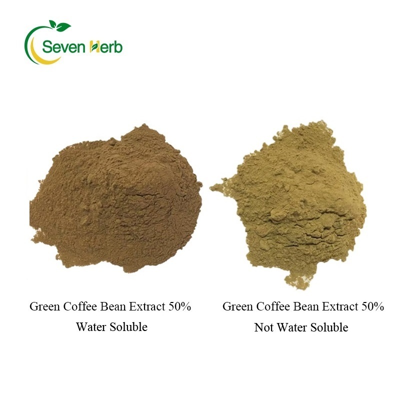 Seven Herb Green Coffee Bean Extract 50% Chlorogenic Acid Powder Food Grade For Loss Weight