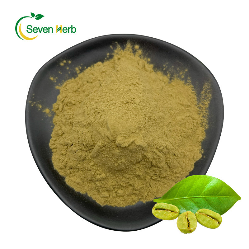 Seven Herb Green Coffee Bean Extract 50% Chlorogenic Acid Powder Food Grade For Loss Weight