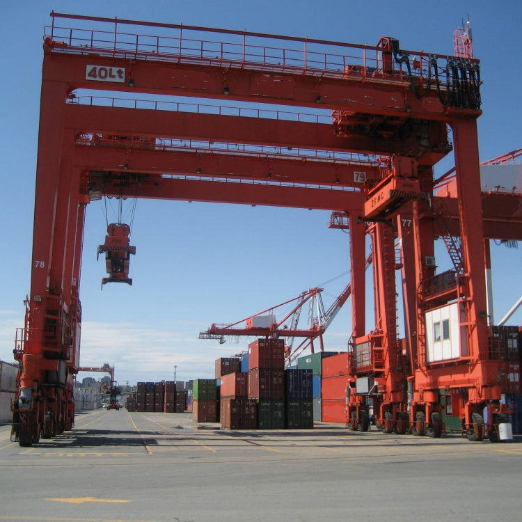 20 ton 50 ton straddle carrier rtg crane rubber tyre container gantry crane 25ton container lifting cranes